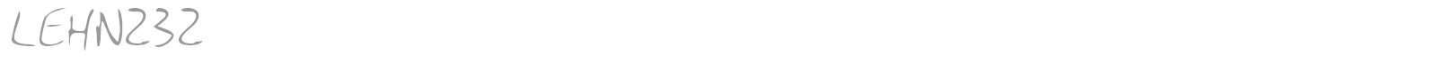 LEHN232 font preview