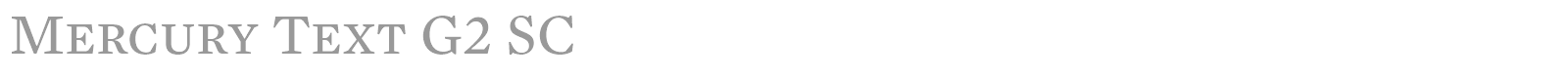 Mercury Text G2 font preview