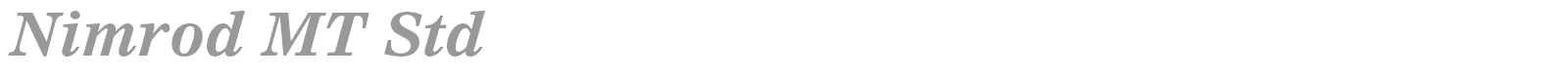 Nimrod MT Std font preview