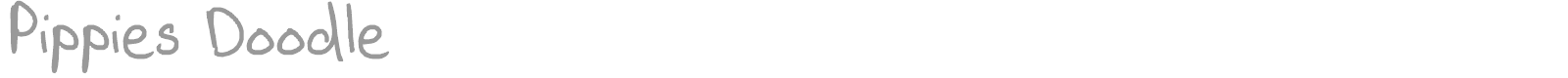 Pippies Doodle font preview