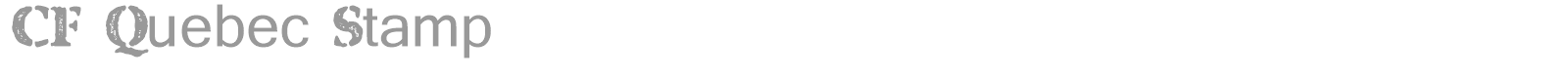 Quebec Stamp font preview
