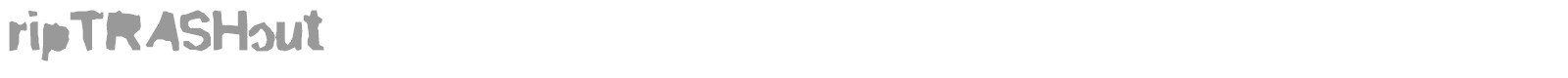 ripTRASHround font preview