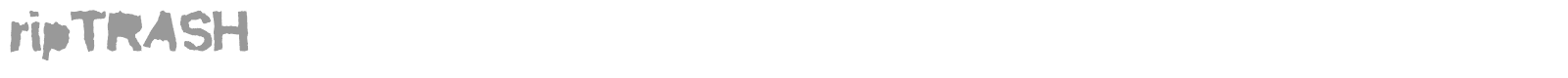 ripTRASHround font preview