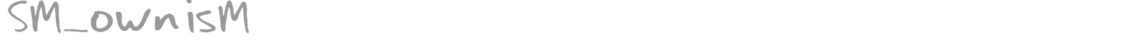 SM_ownisM font preview