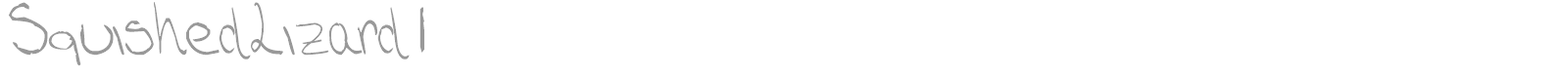 SquishedLizard1 font preview