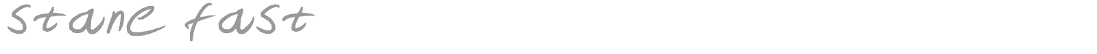 stane fast font preview