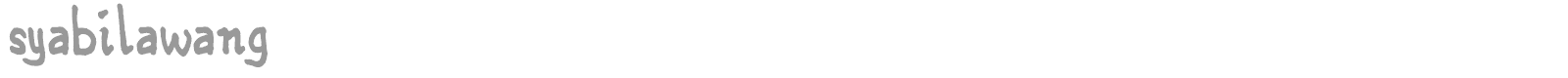 Syabilawang font preview