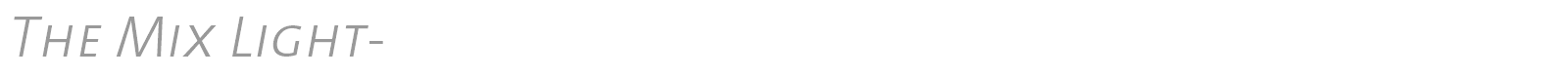 The Mix Light- font preview