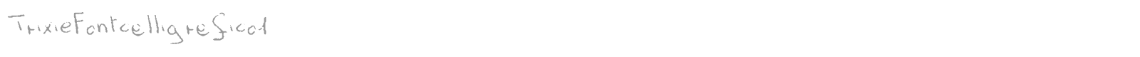 TrixieFontcalligrafico1 font preview