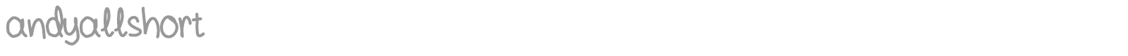 andyallshort font preview