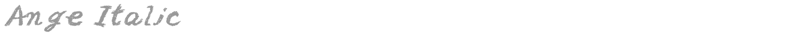 Ange Italic font preview