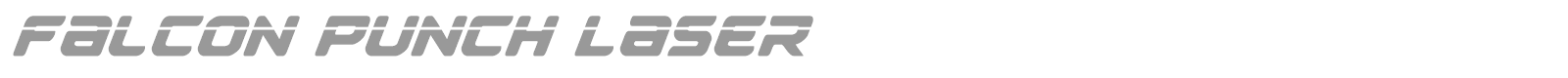 Falcon Punch Laser font preview
