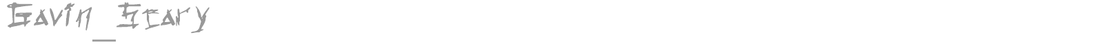 Gavin_Scary font preview
