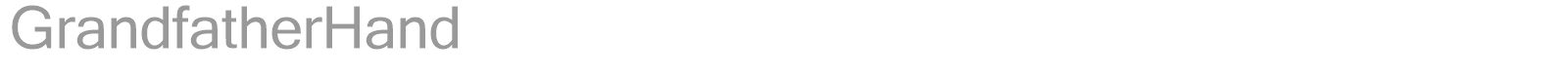 GrandfatherHand font preview