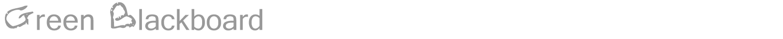 Green Blackboard font preview