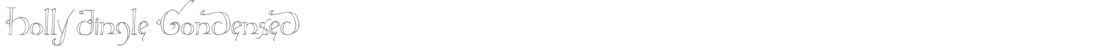 Holly Jingle Condensed font preview