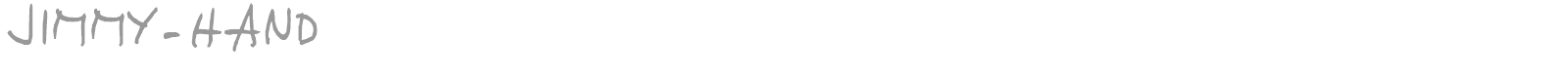 JIMMY-HAND font preview