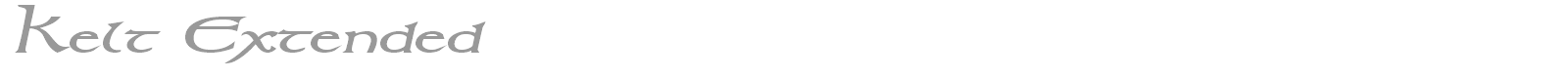 Kelt Extended font preview