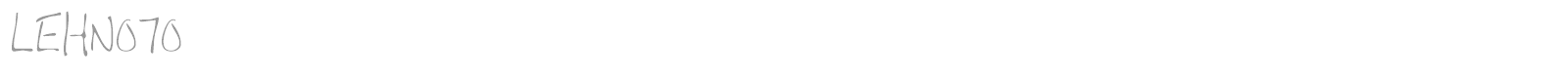 LEHN070 font preview