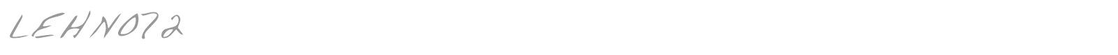 LEHN072 font preview