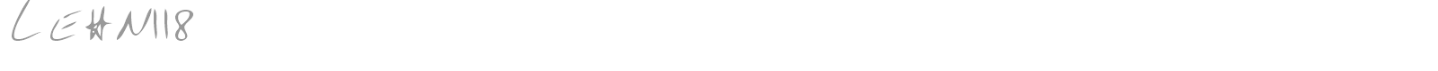 LEHN118 font preview