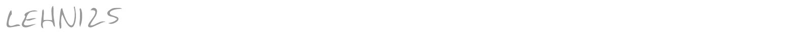 LEHN125 font preview