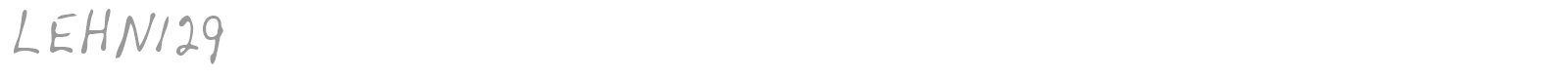 LEHN129 font preview