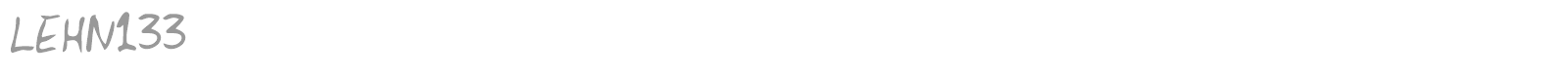 LEHN133 font preview