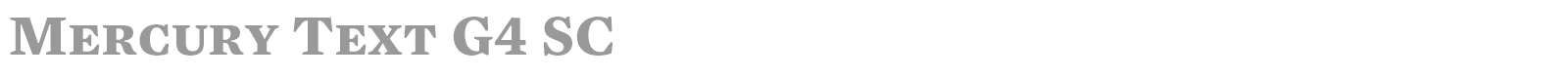 Mercury Text G4 font preview