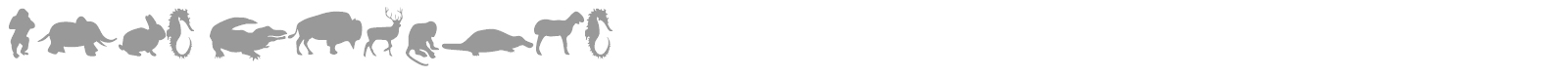 Mers Animals font preview