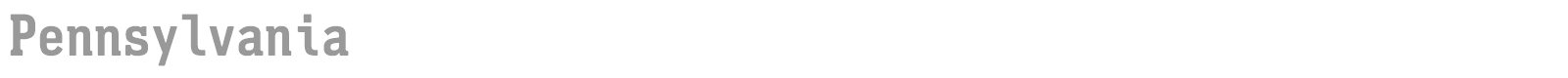 Pennsylvania font preview