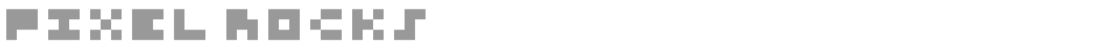 Pixel Rocks font preview
