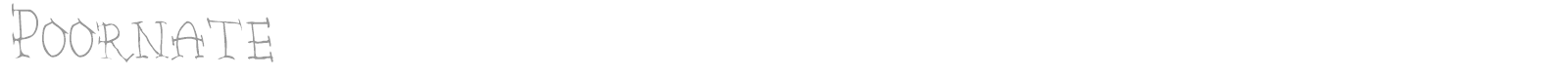 Poornate font preview