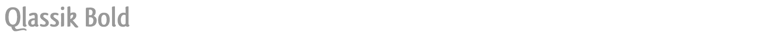 Qlassik font preview