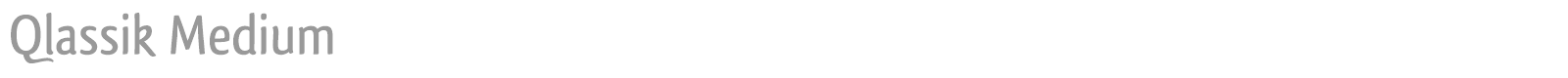 Qlassik font preview