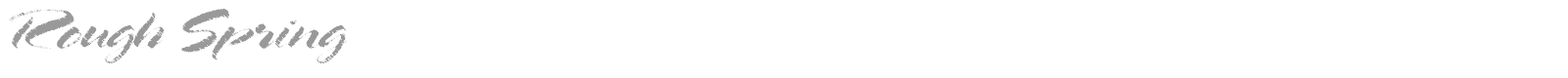 Rough Spring font preview
