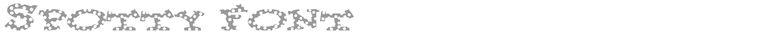 Spotty Font font preview