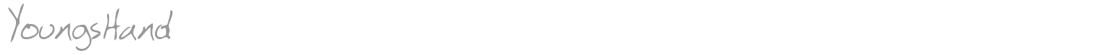 YoungsHand font preview