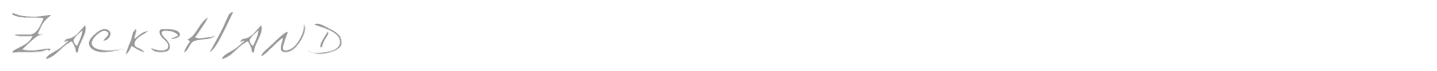 ZacksHand font preview