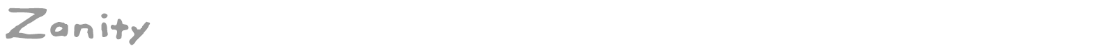 Zanity font preview