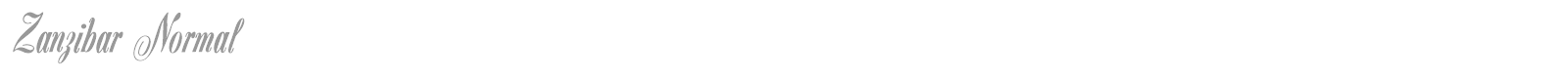 Zanzibar font preview