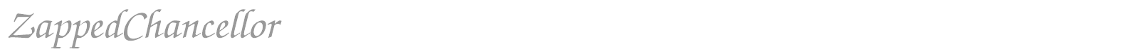 ZappedChancellor font preview