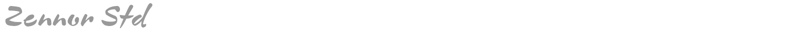 Zennor Std font preview