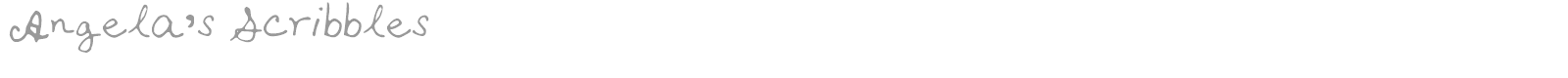 Angela's Scribbles font preview