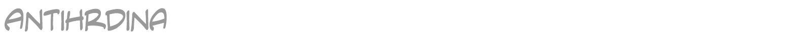 AntiHrdina font preview