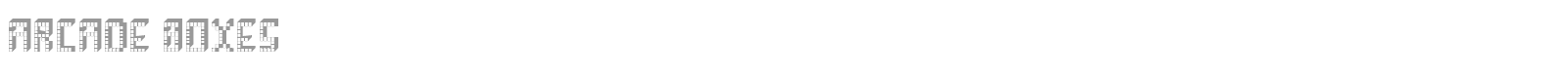 Arcade Boxes font preview