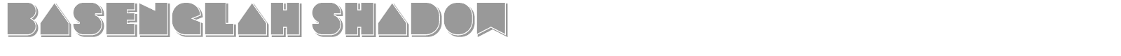 Basenglah font preview
