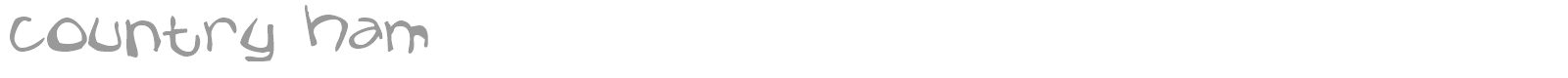 Country Ham font preview