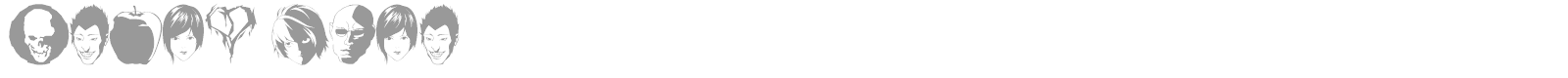 Death Note font preview