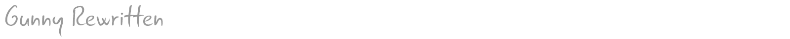 Gunny Rewritten font preview